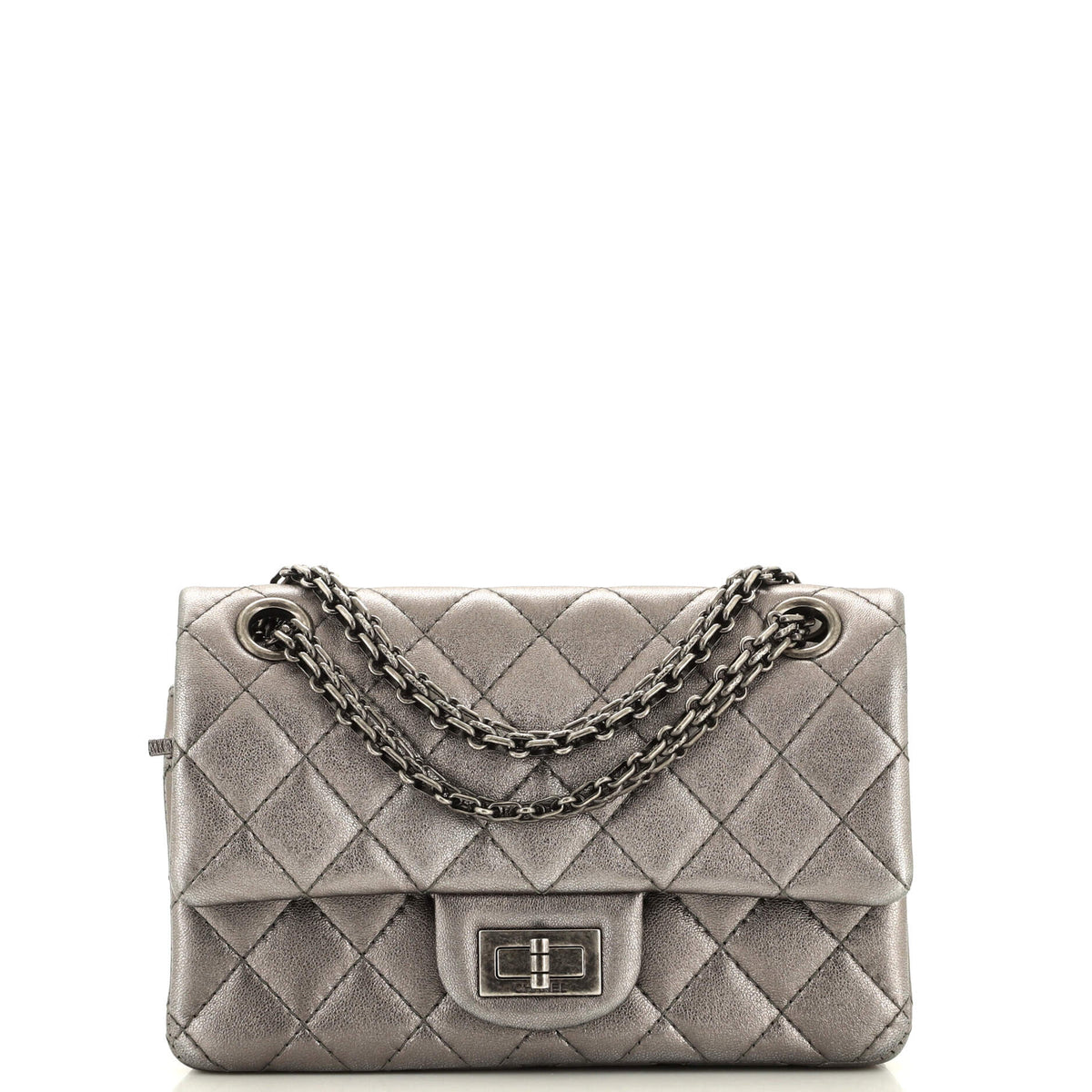 Chanel CHANEL Reissue 2.55 Flap Bag Quilted Metallic Calfskin Mini