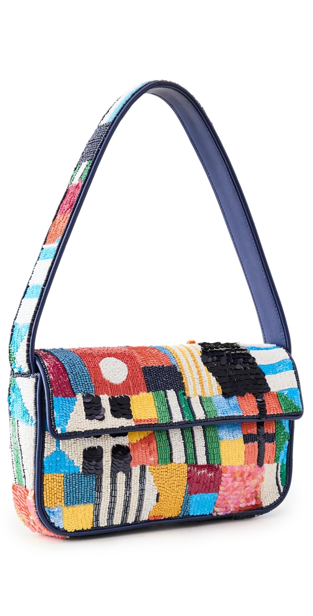 Staud Tommy Beaded Bag Sails Up One Size