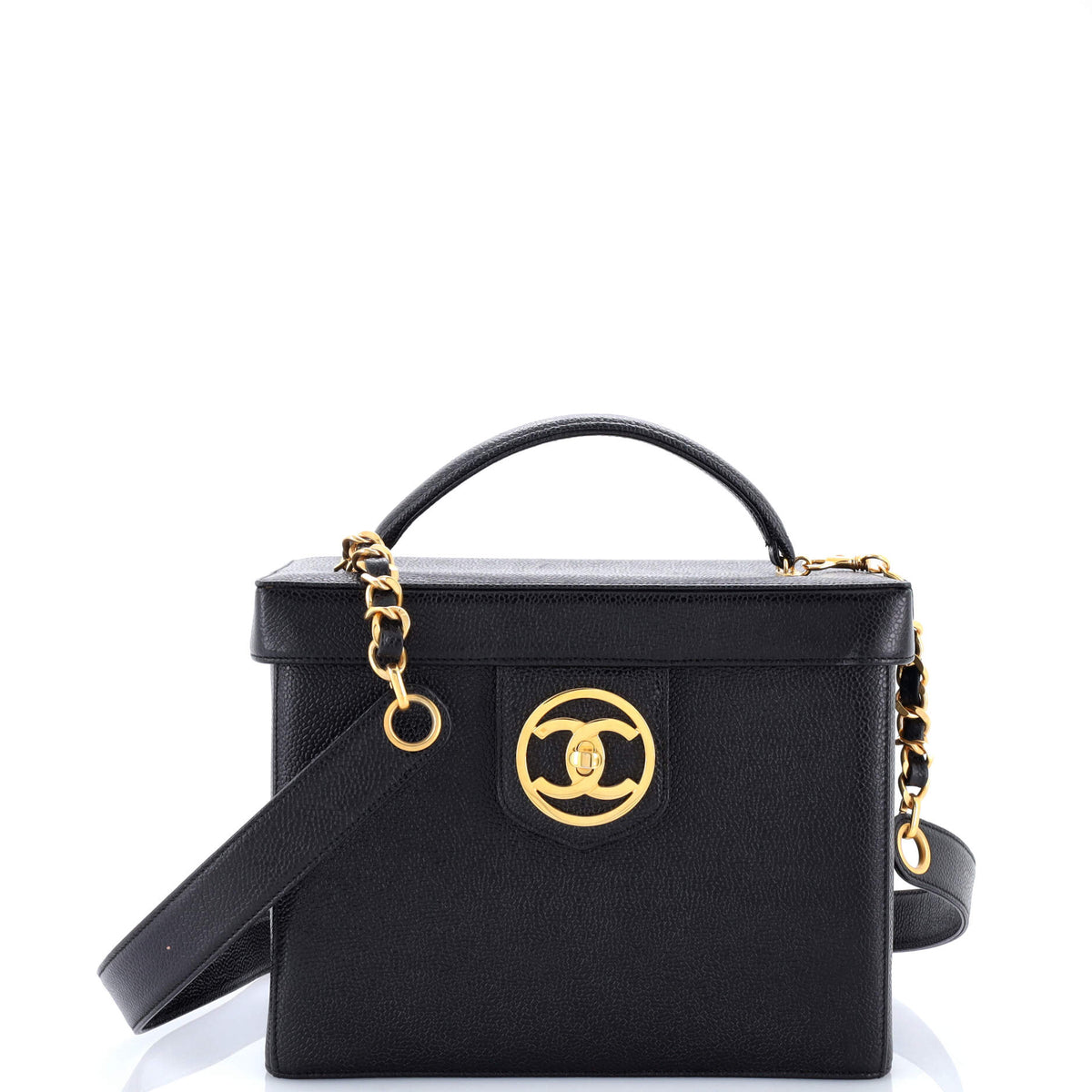 Chanel CHANEL Vintage Vanity Case Caviar Small