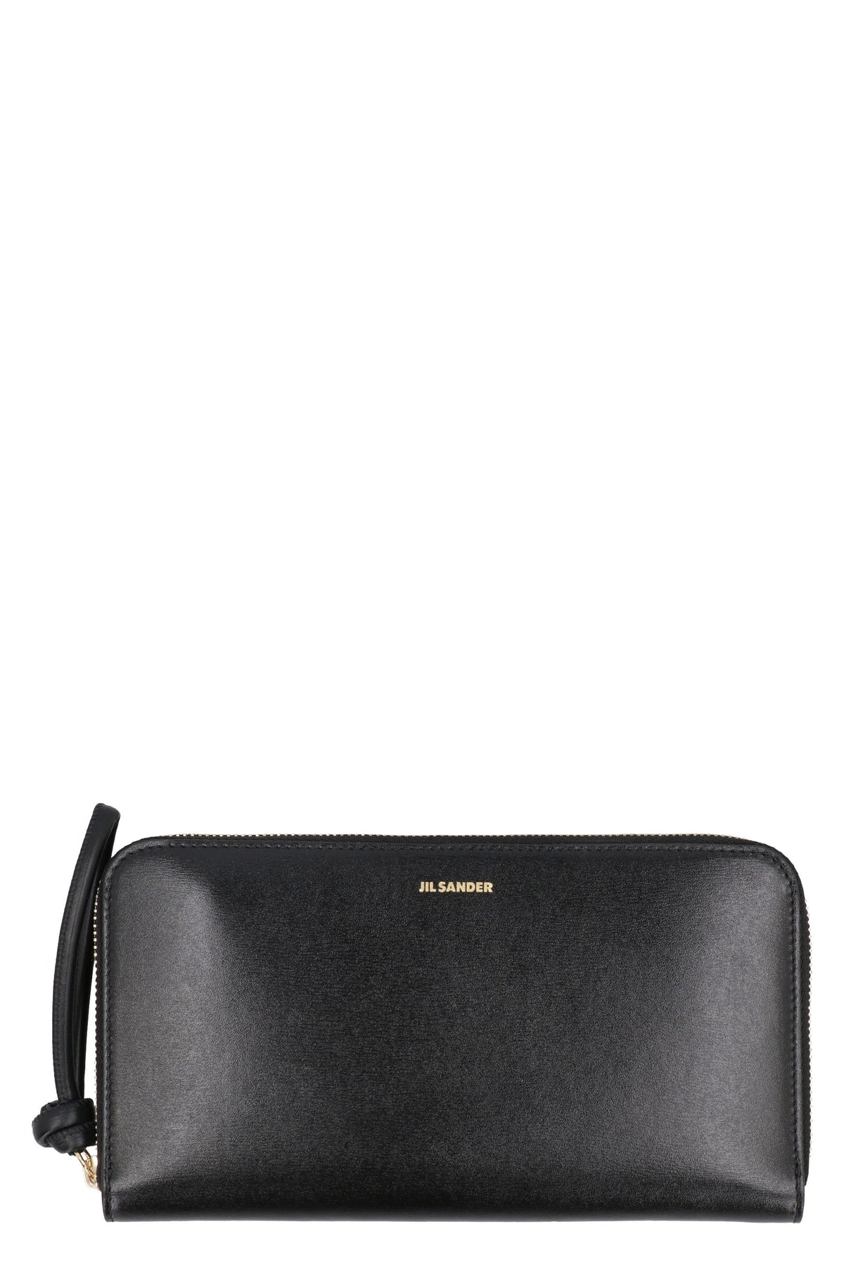 Jil Sander Women's Knot Detail Leather Purse in Black | J07UI0005P4841 Color 001