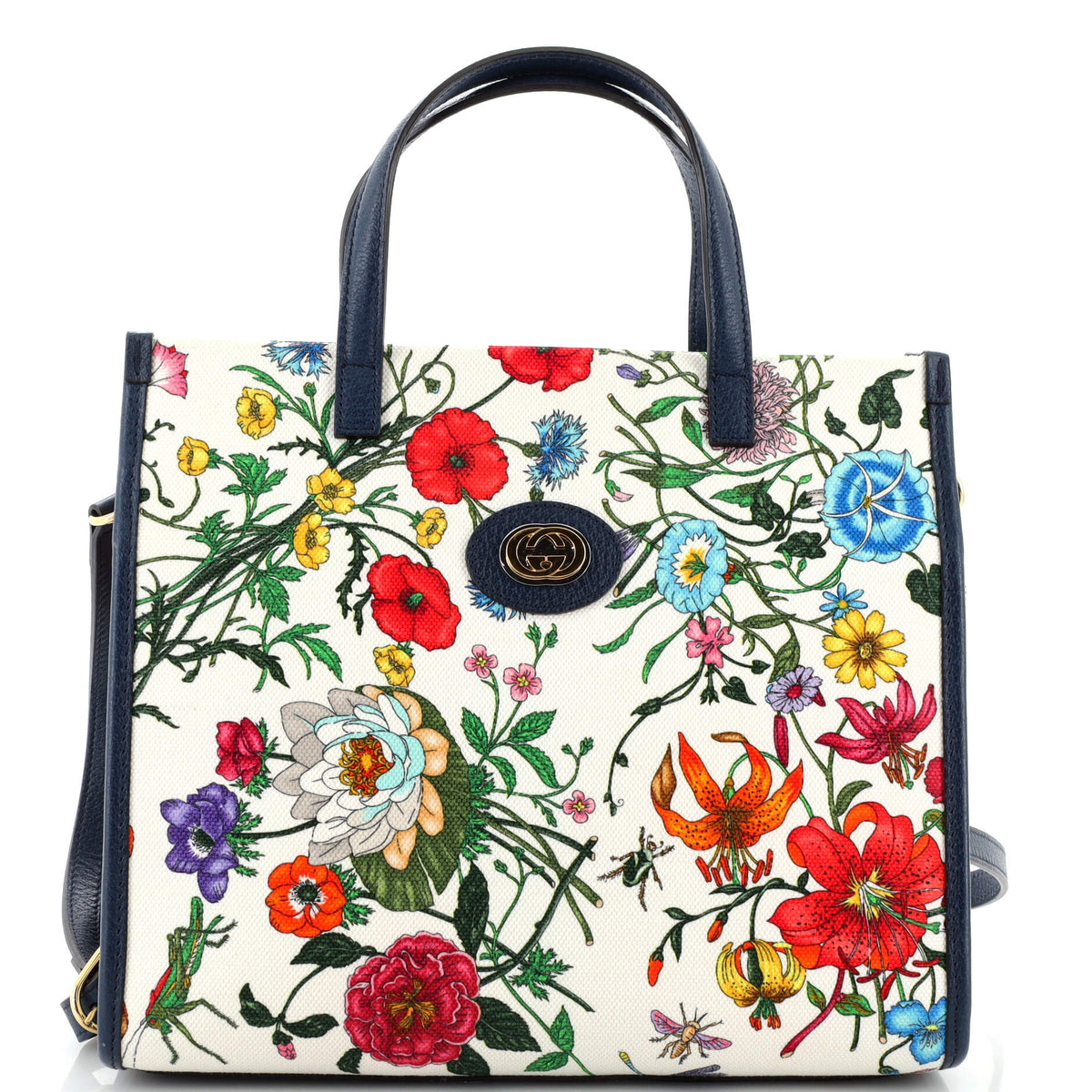 Gucci GUCCI Convertible Tote Flora Canvas Medium