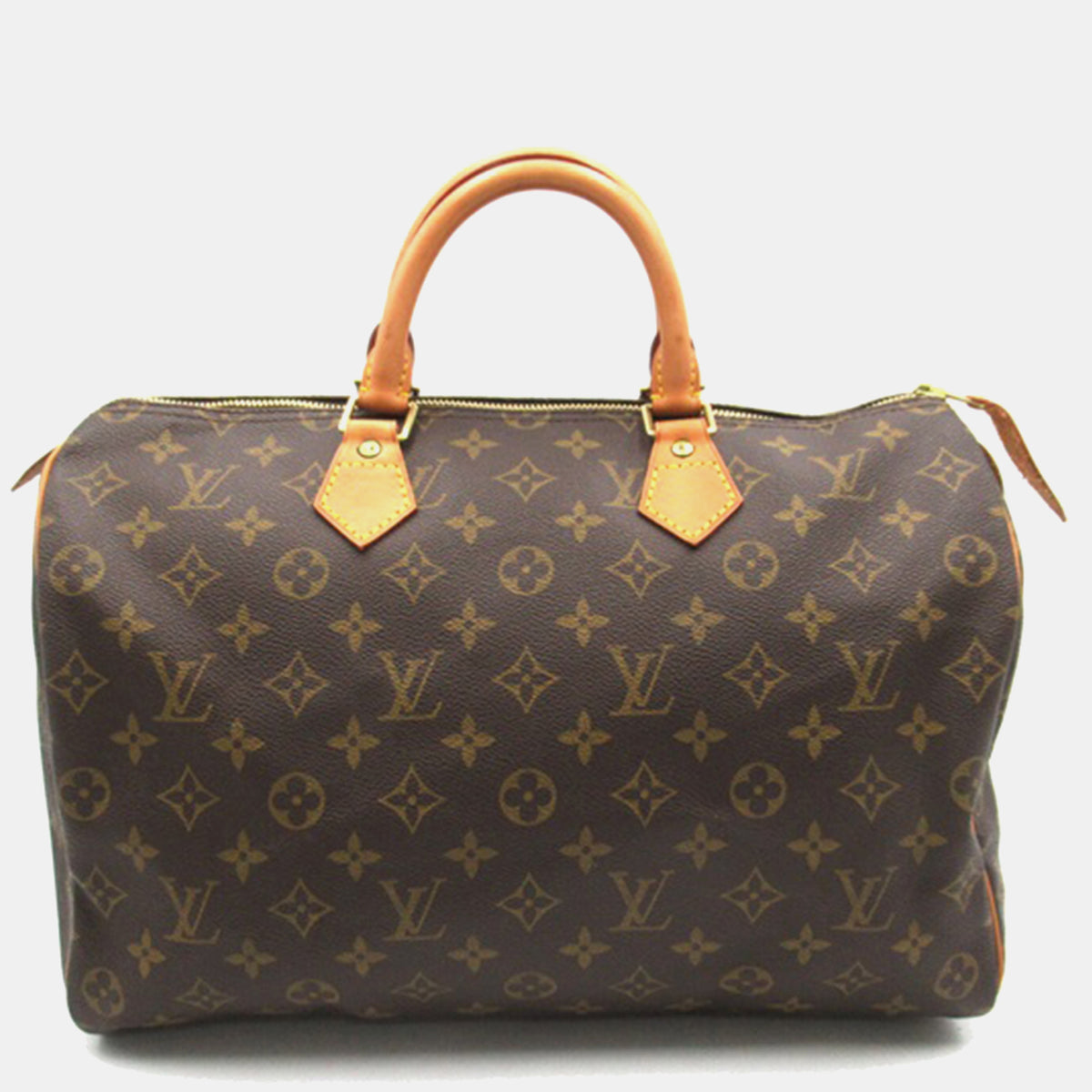 Louis Vuitton Brown Monogram Canvas Speedy 35 Satchel