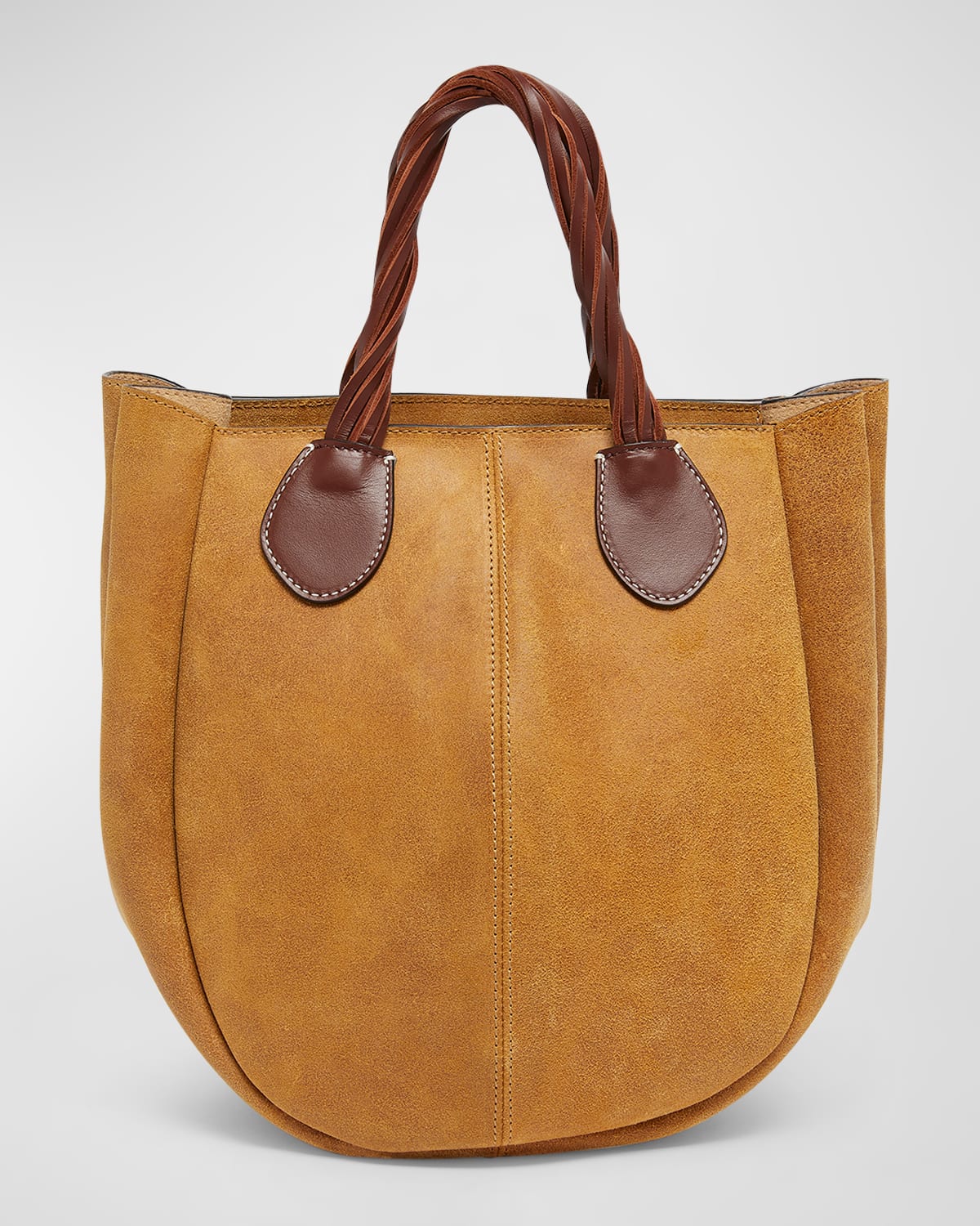 Boss Small Punch Suede Tote Bag