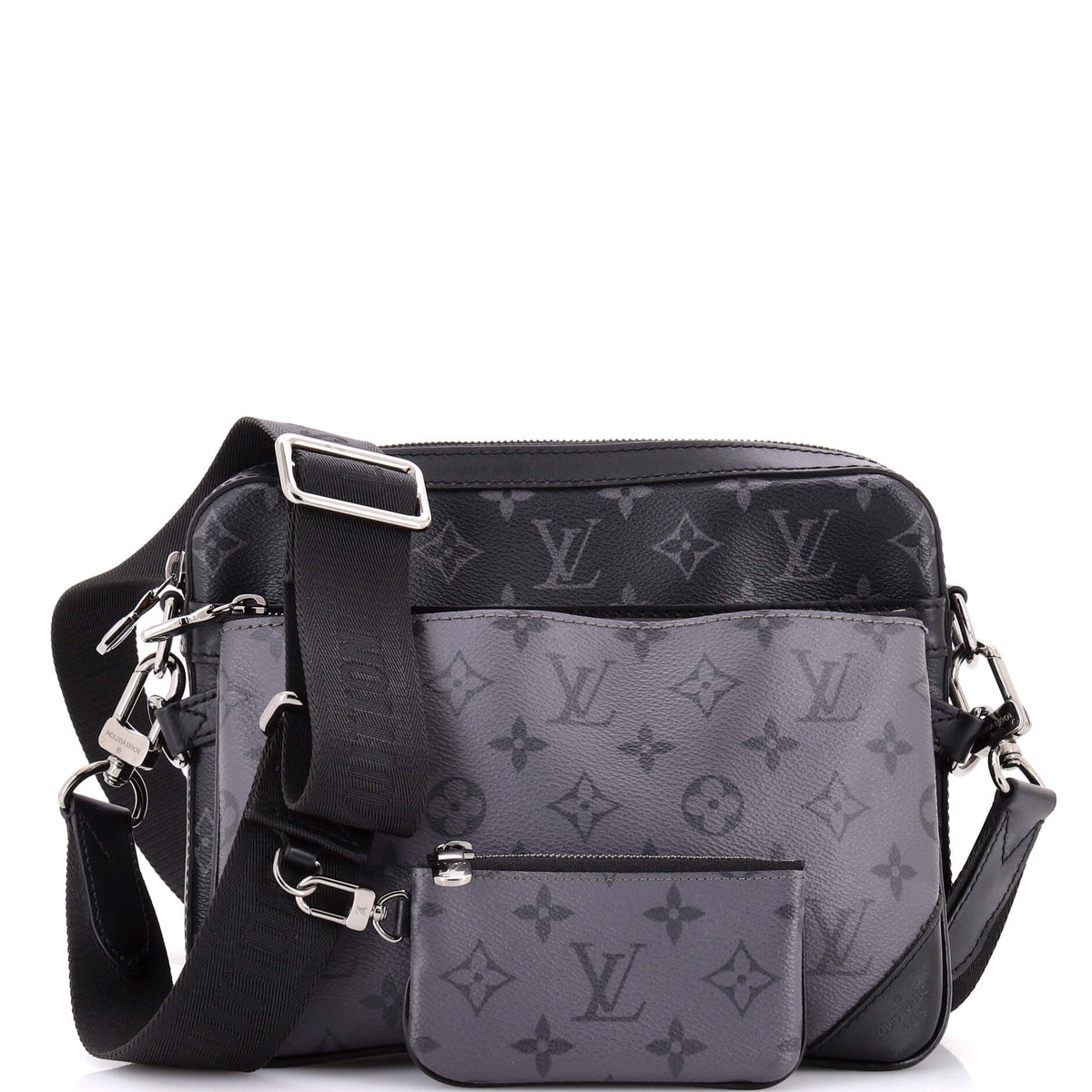 Louis Vuitton Trio Messenger Bag Reverse Monogram Eclipse Canvas