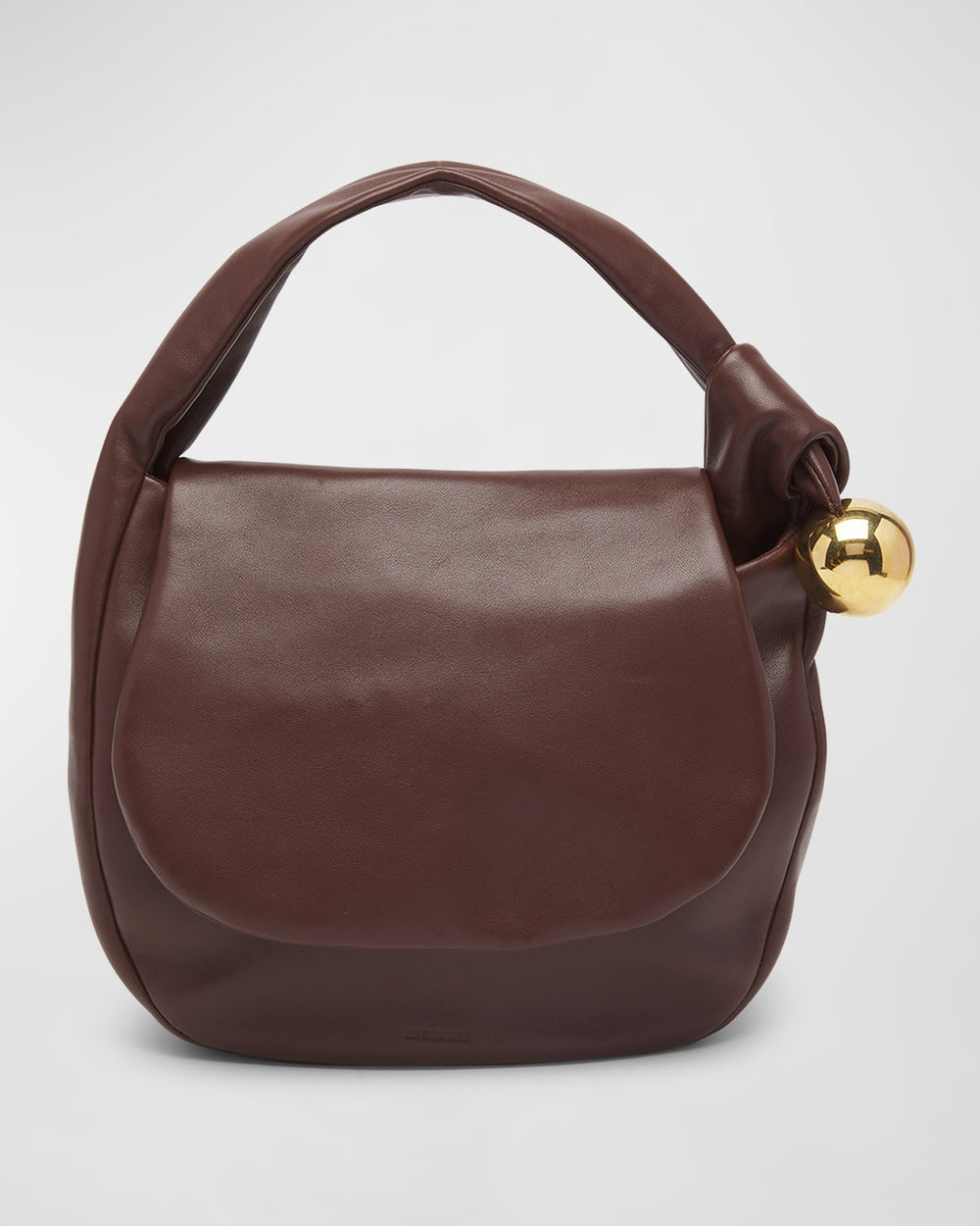 Sphere Flat Napa Leather Shoulder Bag