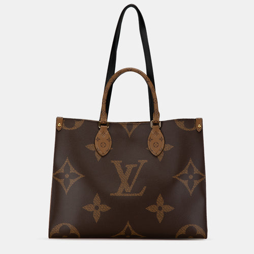 Brown Monogram Giant Canvas OnTheGo MM Tote Bag