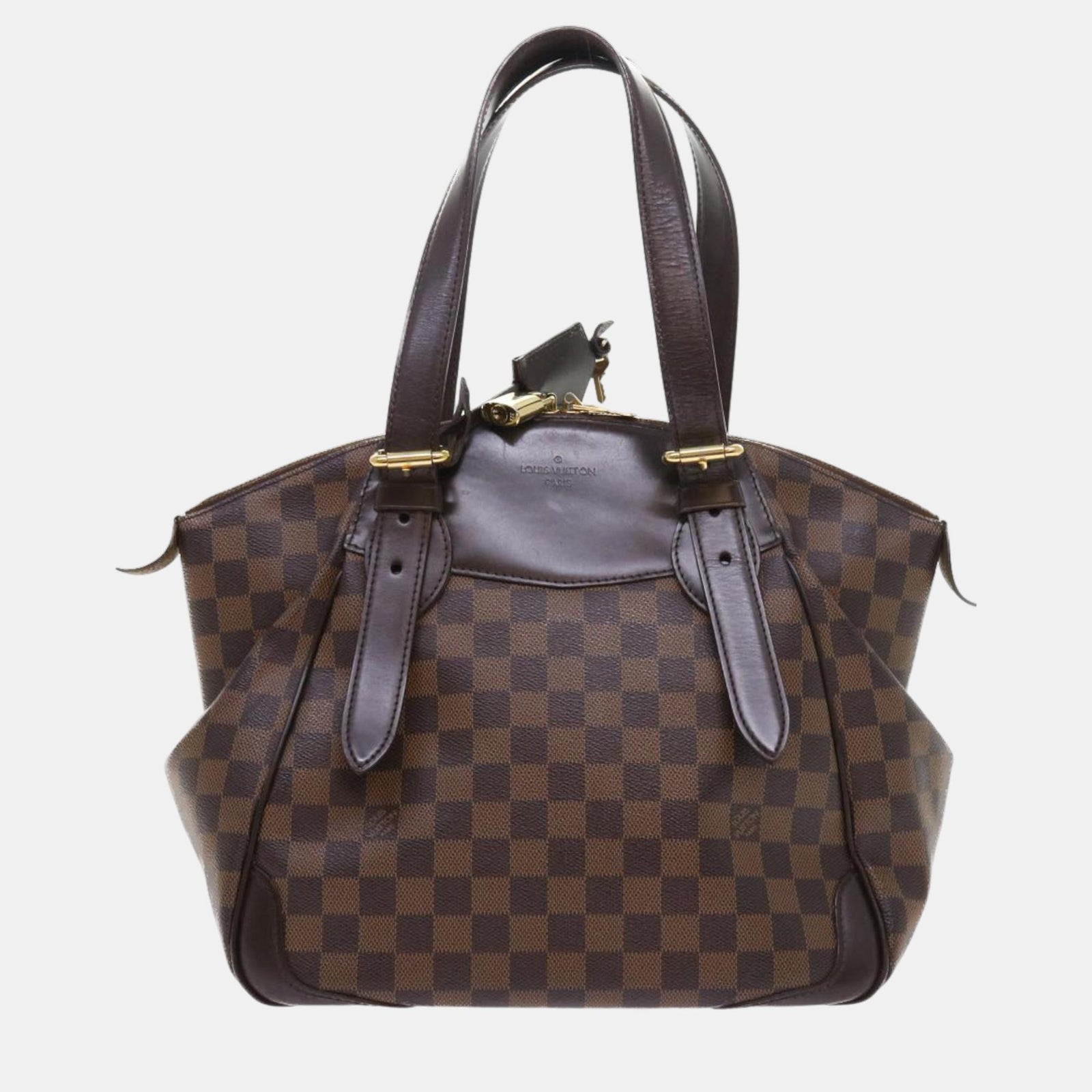 Louis Vuitton Braune Damier Ebene Canvas Verona Umhängetasche