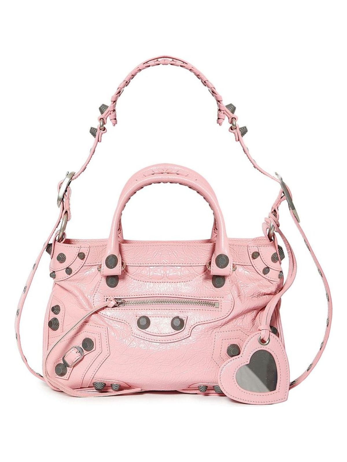 Balenciaga Women's Neo Cagole Leather Tote Bag in Pink & Purple | Size UNICA | 7515211VG9Y