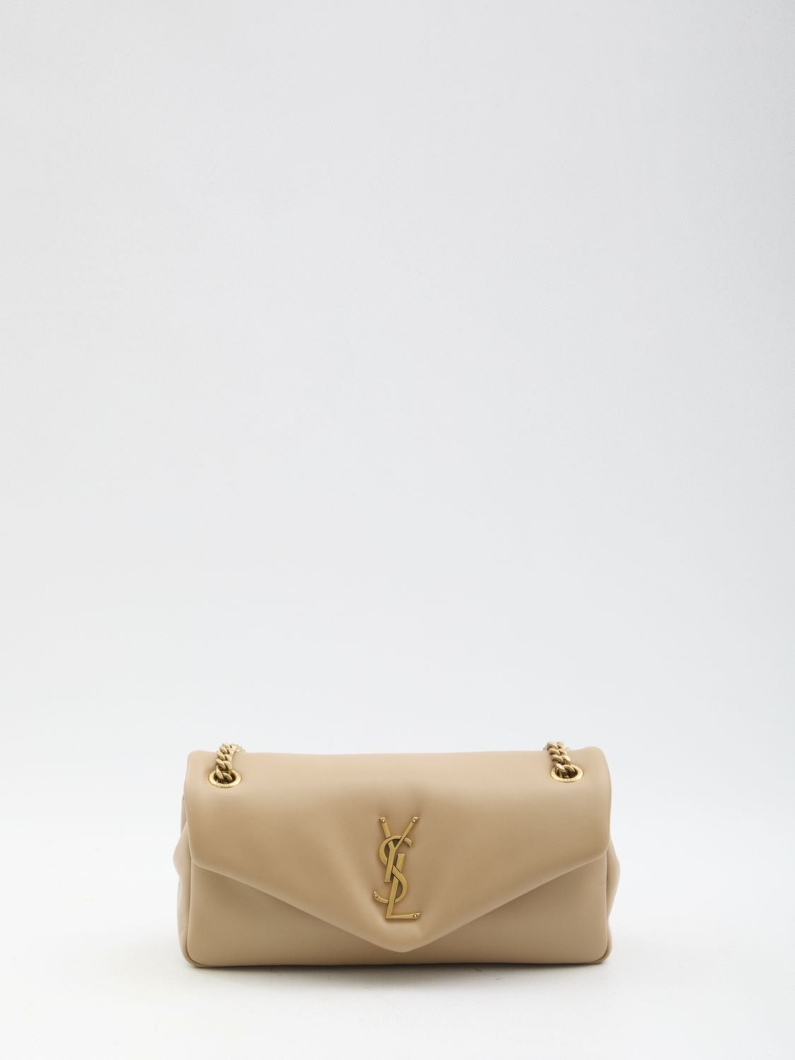 Saint Laurent Women's Small Calypso Bag in Beige | 734153AACQO