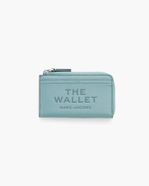 Marc Jacobs The Leather Top Zip Multi Wallet in Sky Blue