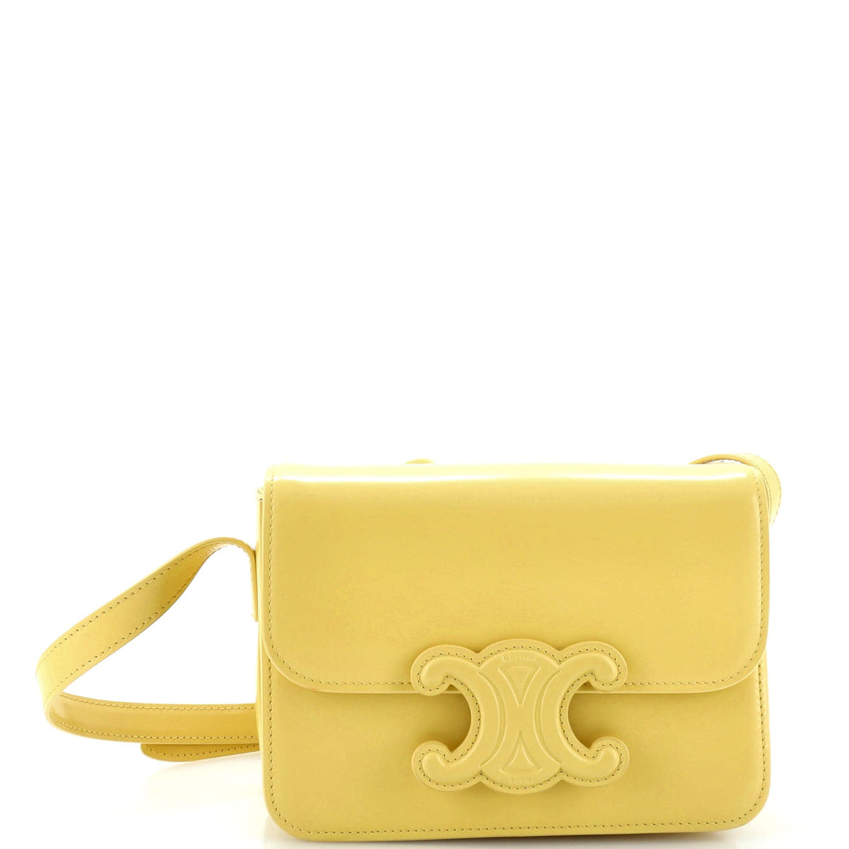 Celine CELINE Triomphe Shoulder Bag Smooth Calfskin Teen