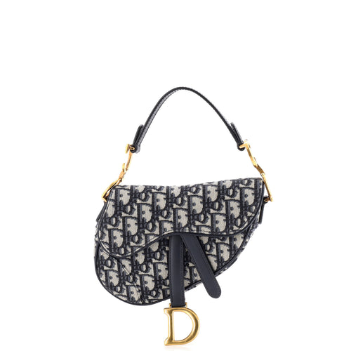 Saddle Handbag Oblique Canvas Mini