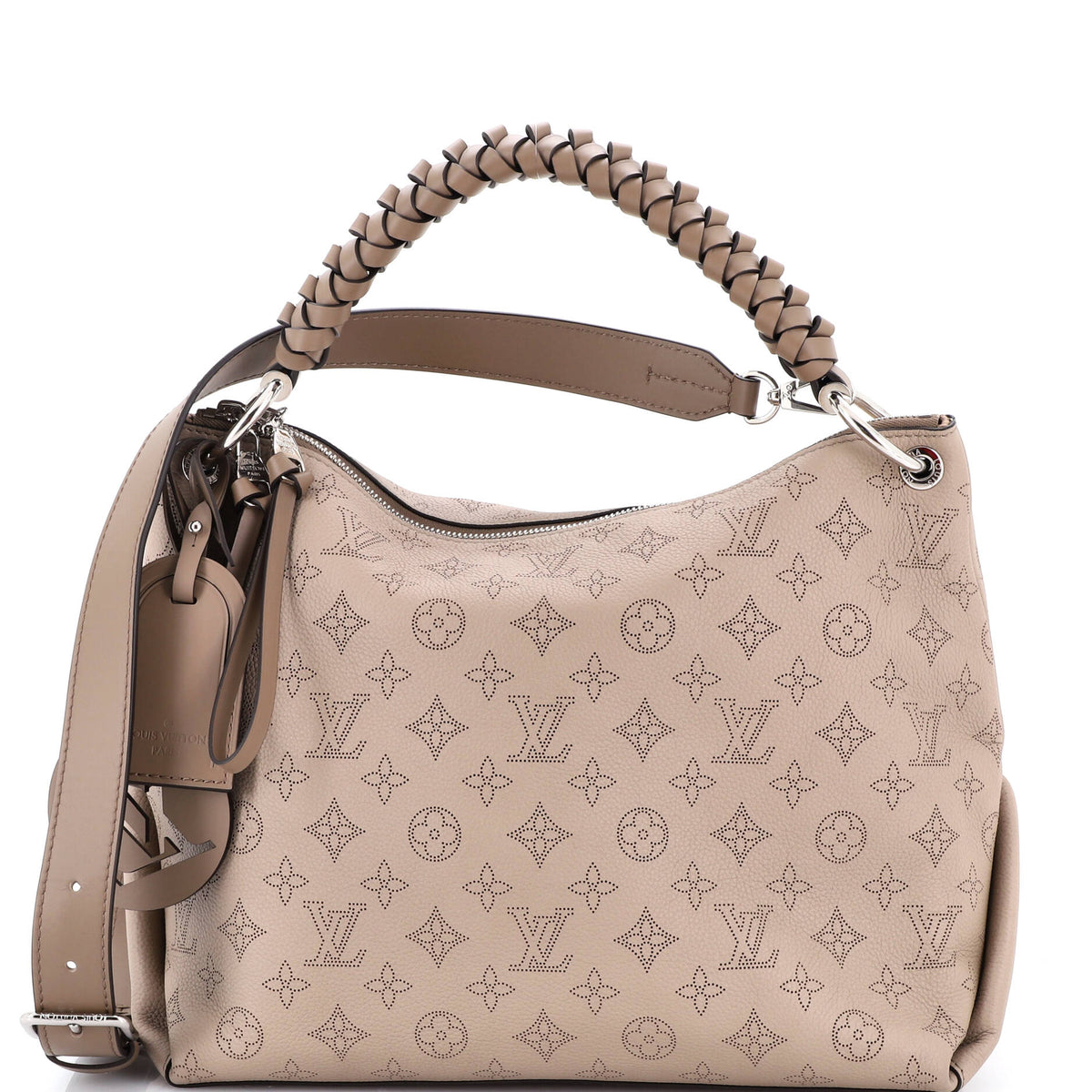Louis Vuitton Braided Handle Beaubourg Hobo Mahina Leather MM