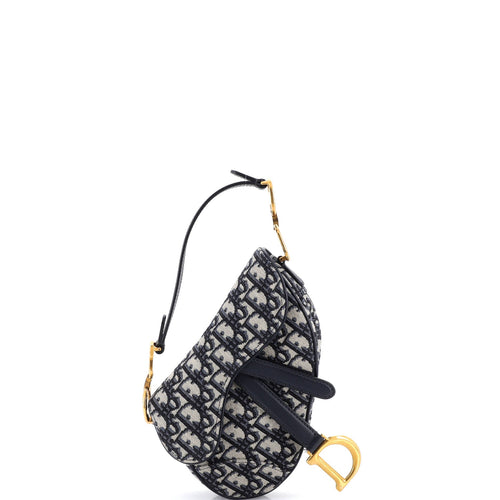 Saddle Handbag Oblique Canvas Mini