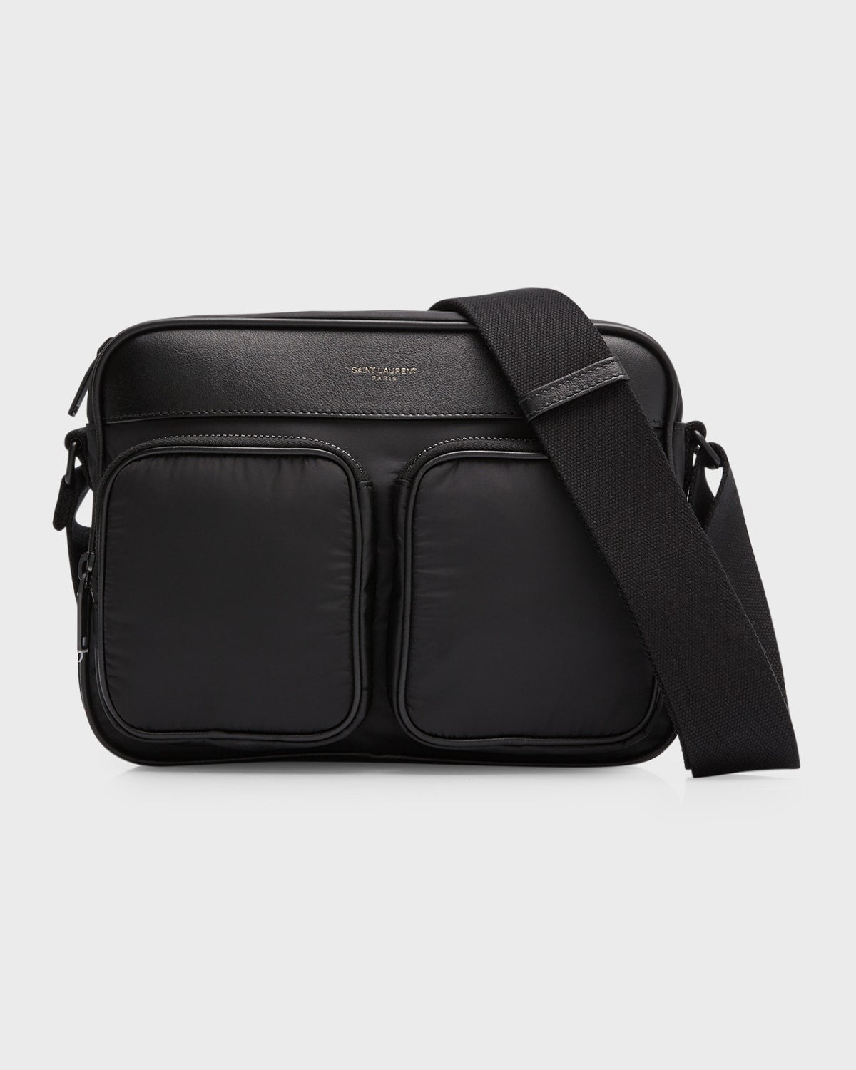 Saint Laurent Men's Bag City Nylon Crossbody Bag