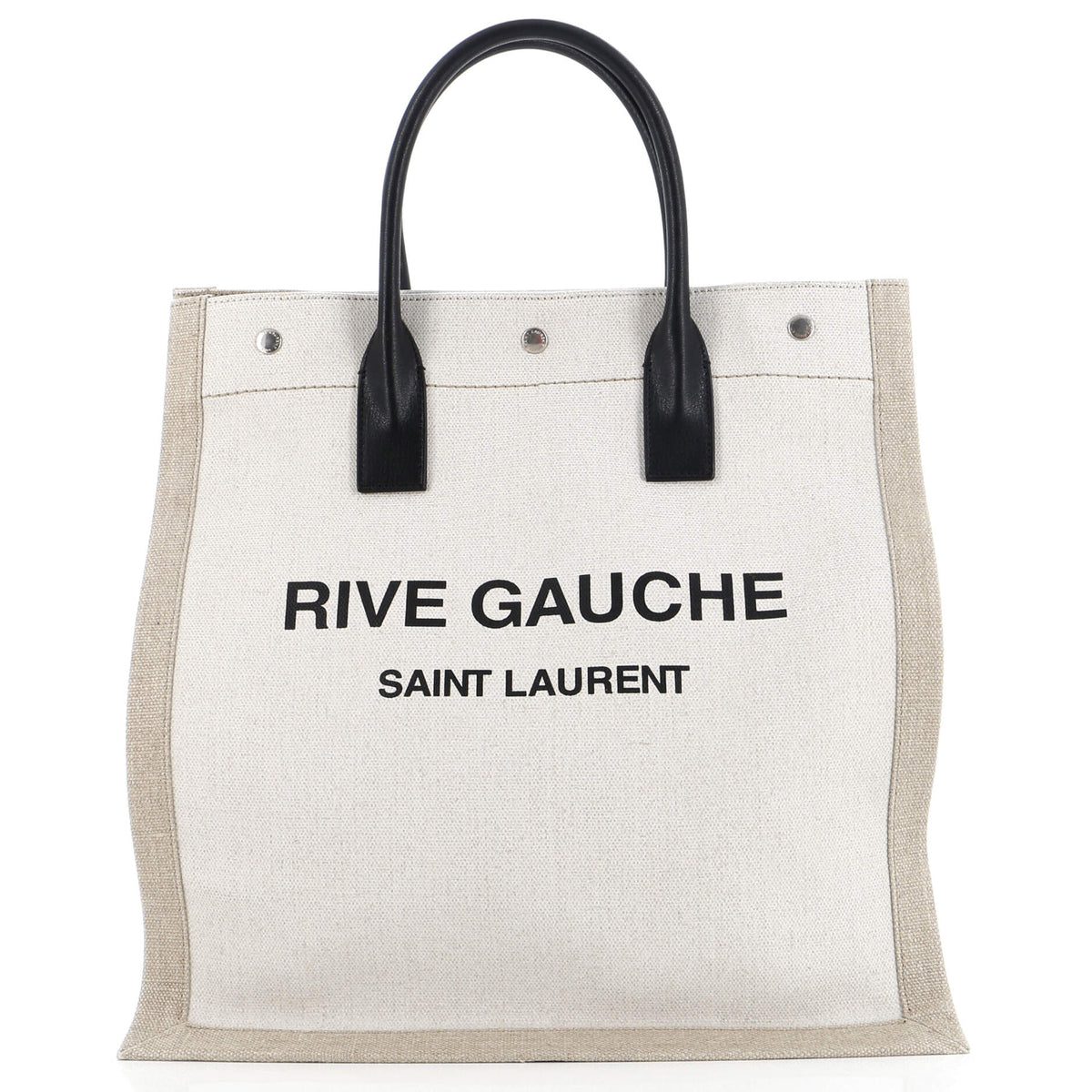 Saint Laurent Rive Gauche Shopper Tote Canvas Tall