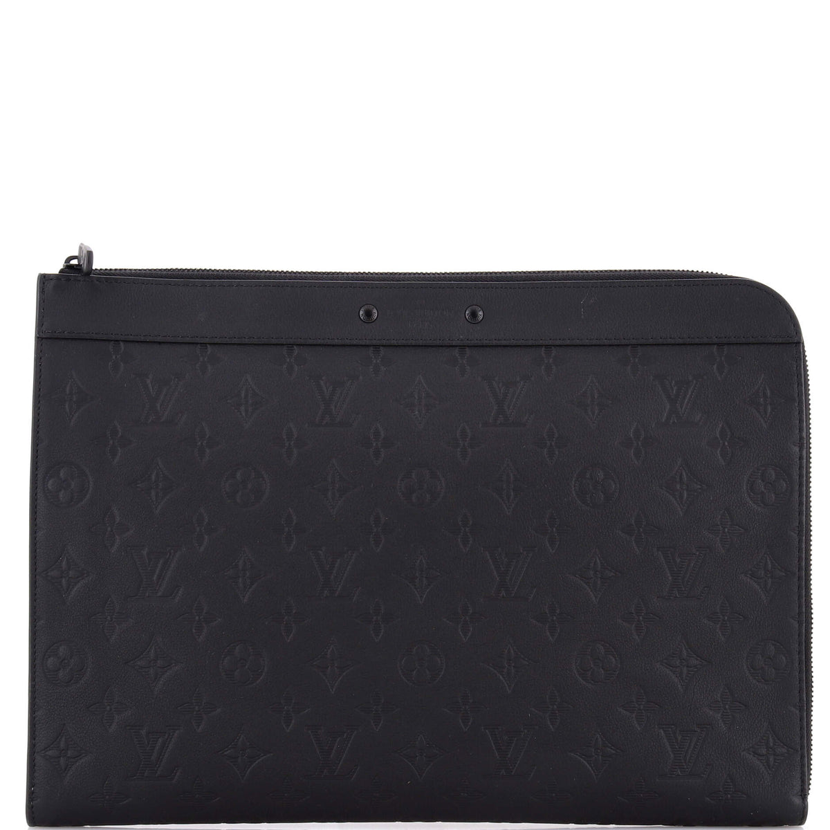 Louis Vuitton Zip Around Pochette Jour Monogram Shadow Leather GM