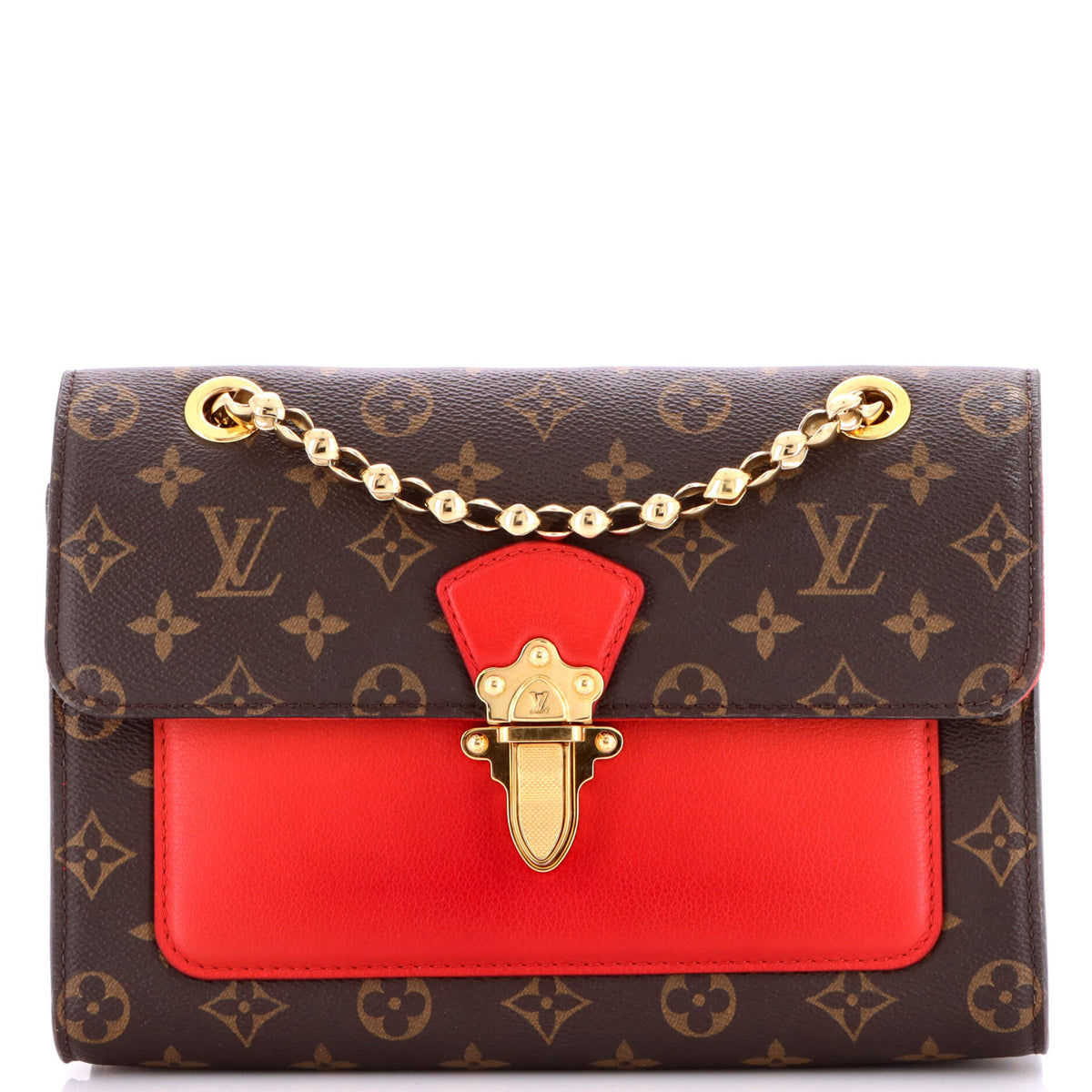 Louis Vuitton Victoire Handbag Monogram Canvas and Leather