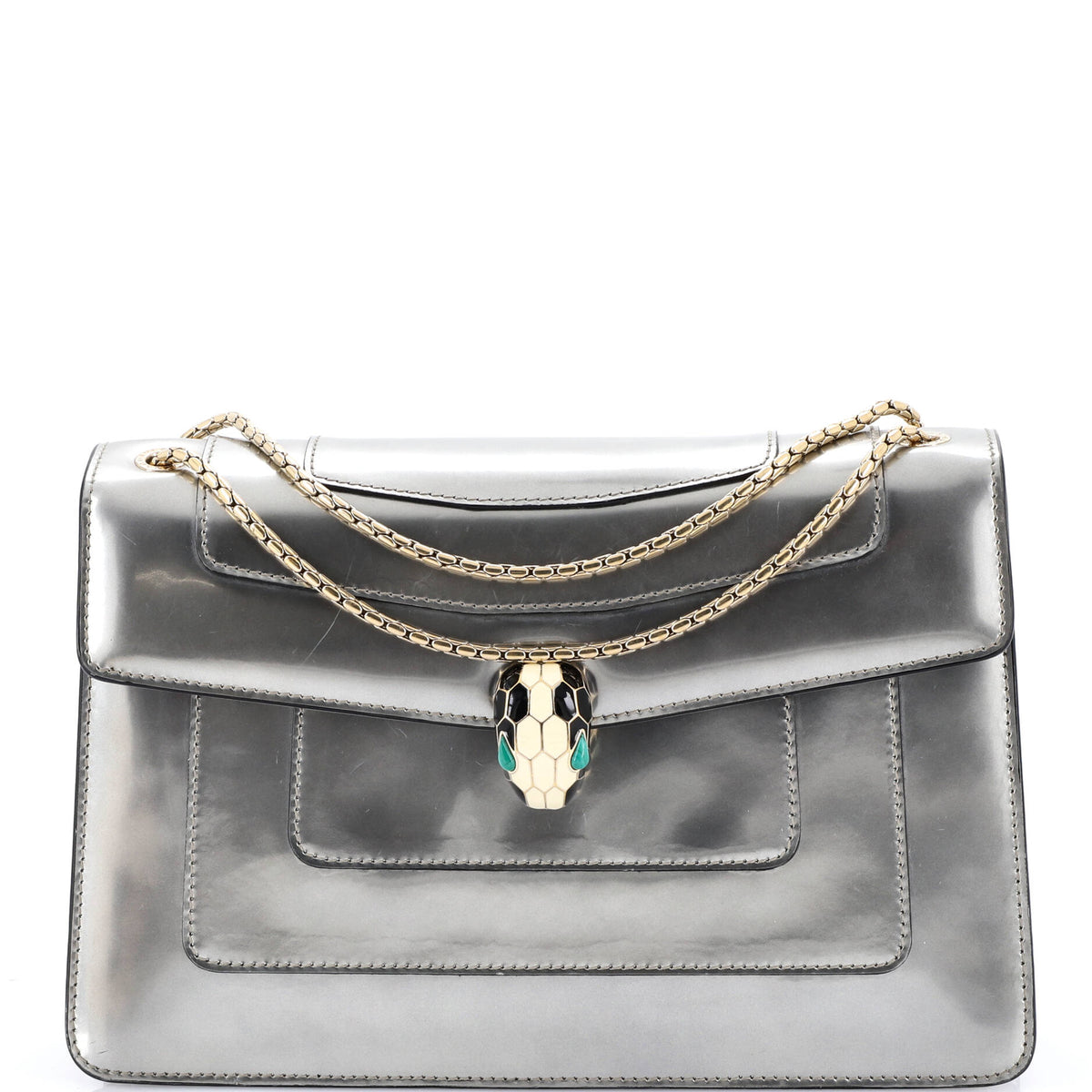 Bvlgari BVLGARI Serpenti Forever Shoulder Bag Patent Medium