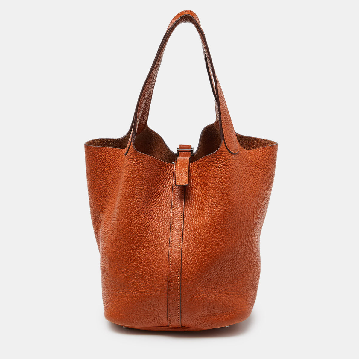 Hermès Hermès Orange Taurillon Clemence Leather Picotin Lock 22 Bag