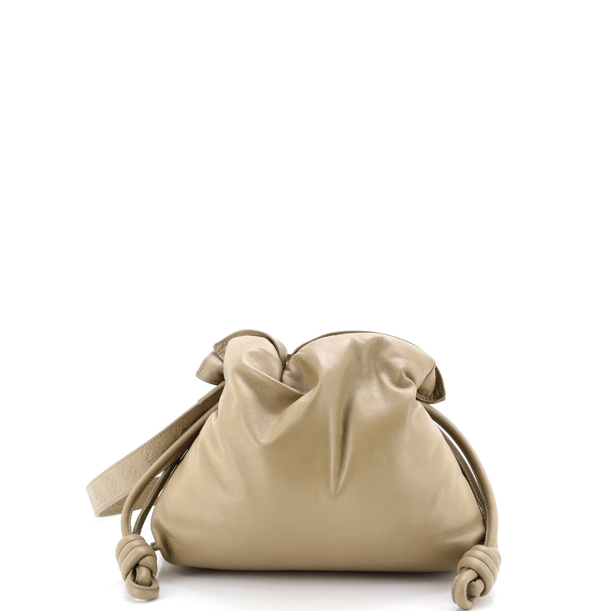 Loewe LOEWE Flamenco Knot Clutch Leather Medium