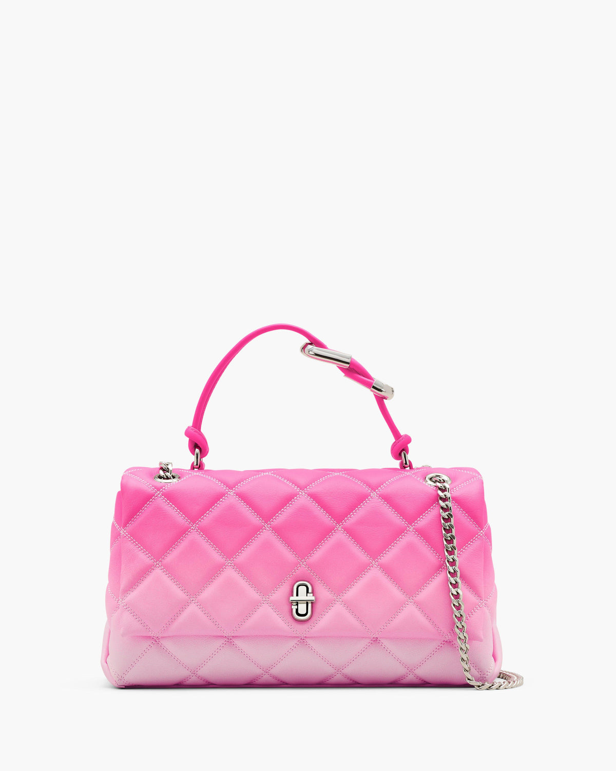 Marc Jacobs Marc Jacobs The Quilted Ombre Dual Convertible Shoulder Bag in Bow Pink Multi