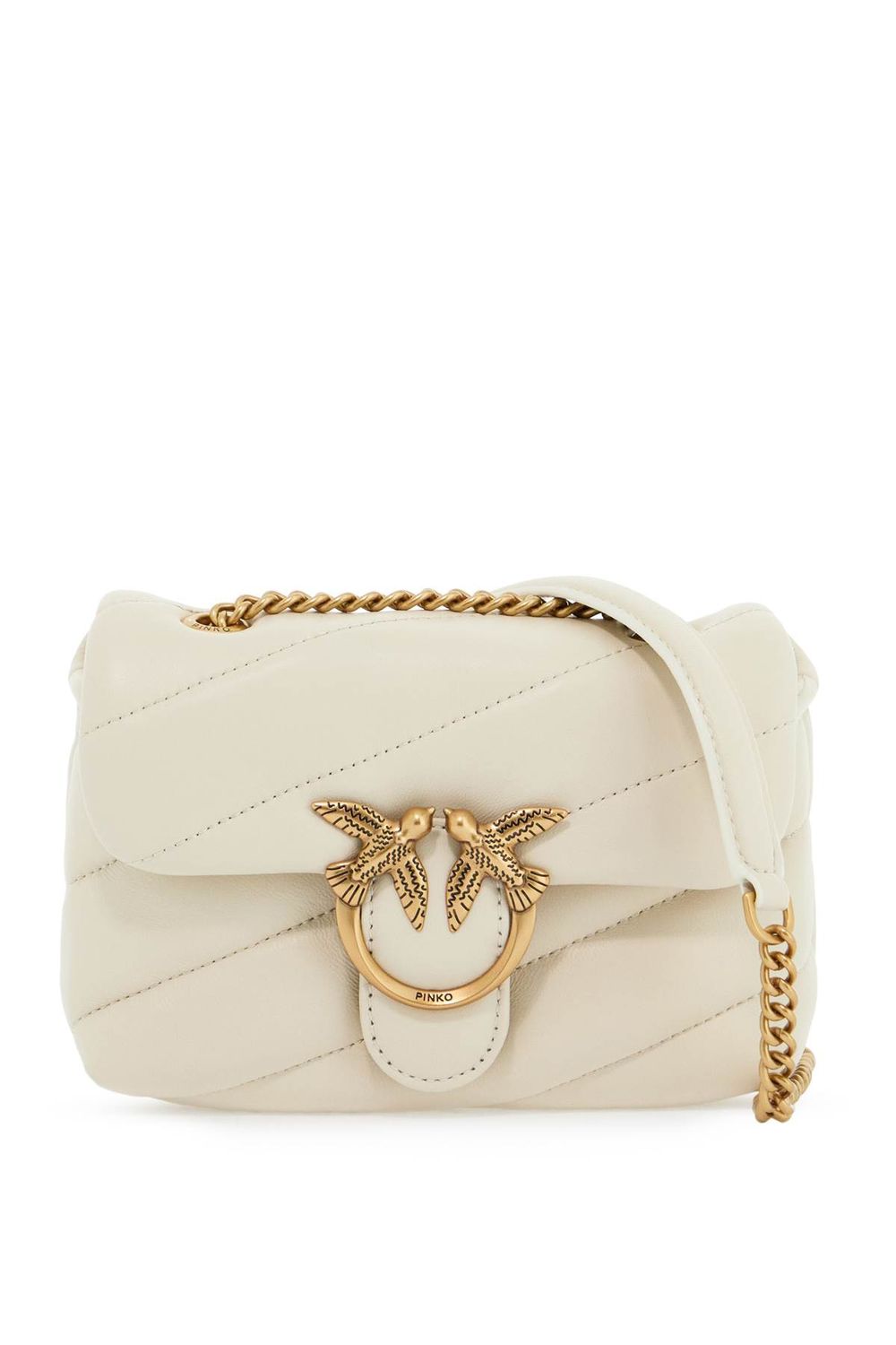 Pinko Women's Love Baby Puff Quilt Bag in White | 100040A0F2