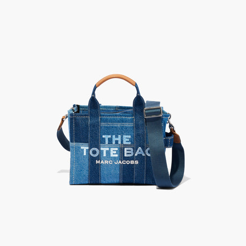 The Denim Small Tote Bag in Blue Denim