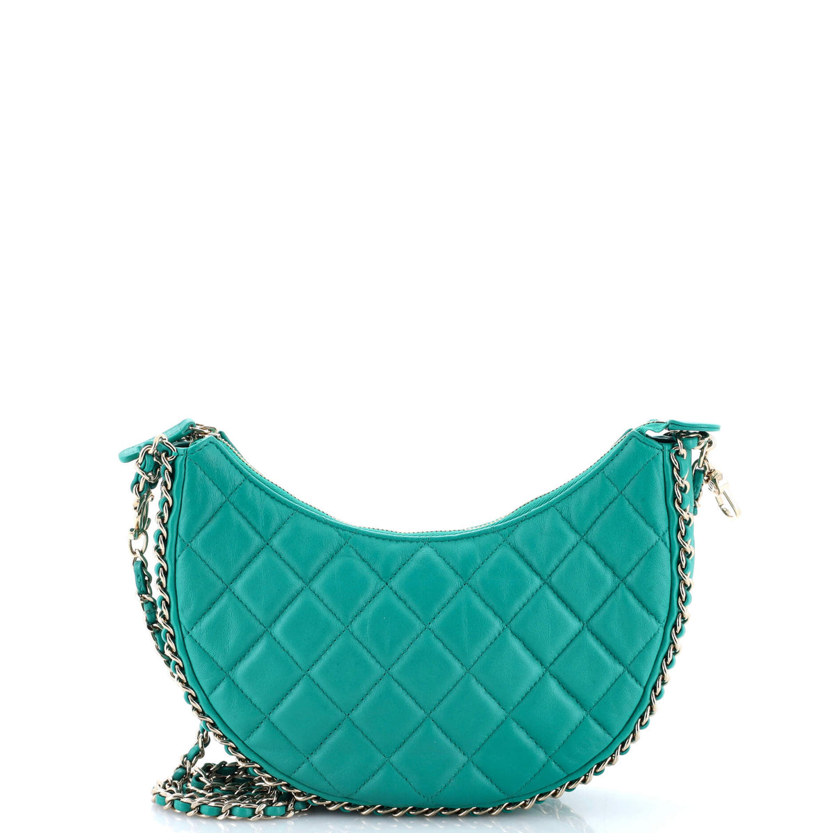 Chanel CHANEL Chain Around Hook Hobo Quilted Lambskin Small