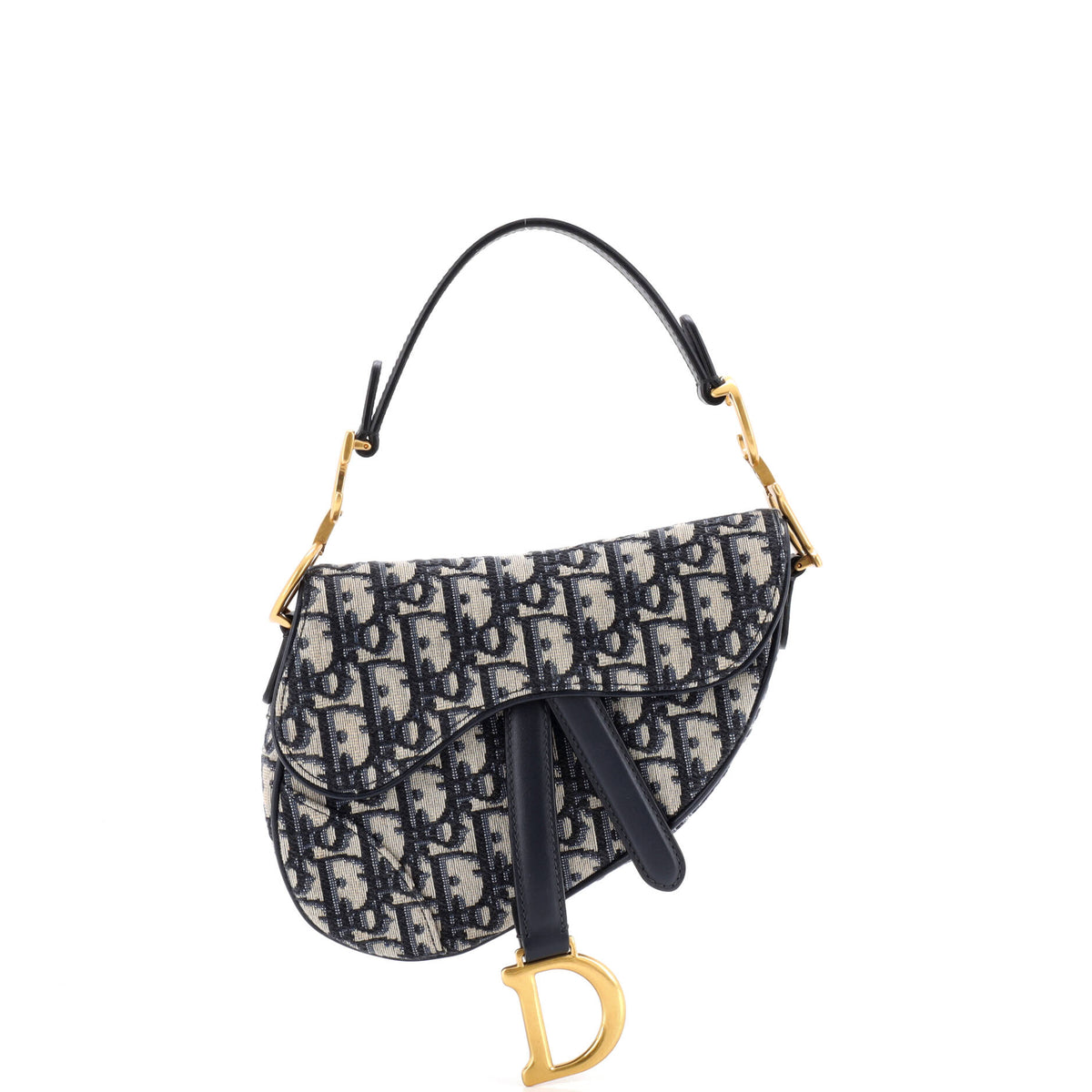 Christian Dior Saddle Handbag Oblique Canvas Mini