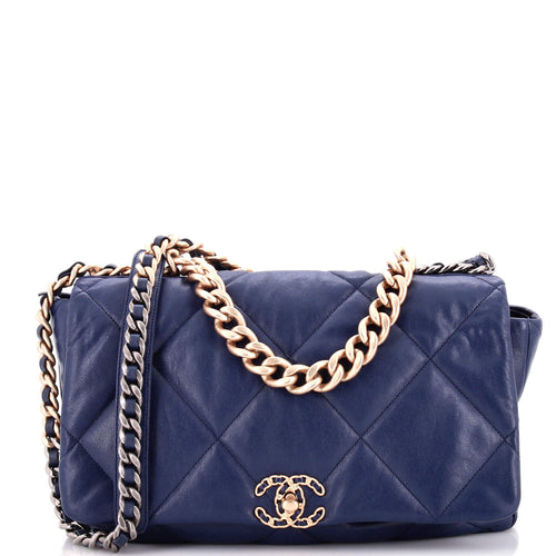 CHANEL 19 Flap Bag Quilted Leather Maxi
