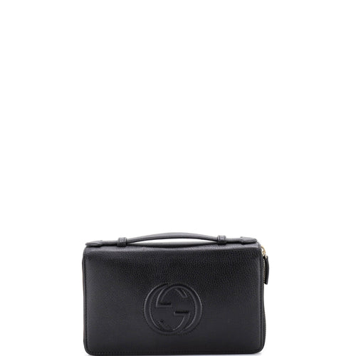 GUCCI Soho Travel Organizer Wallet Leather