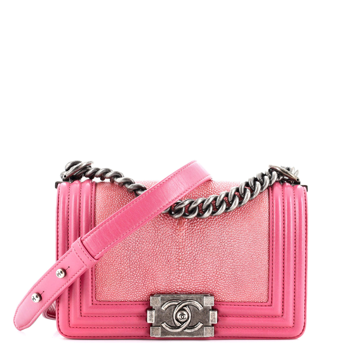 Chanel CHANEL Boy Flap Bag Stingray Small