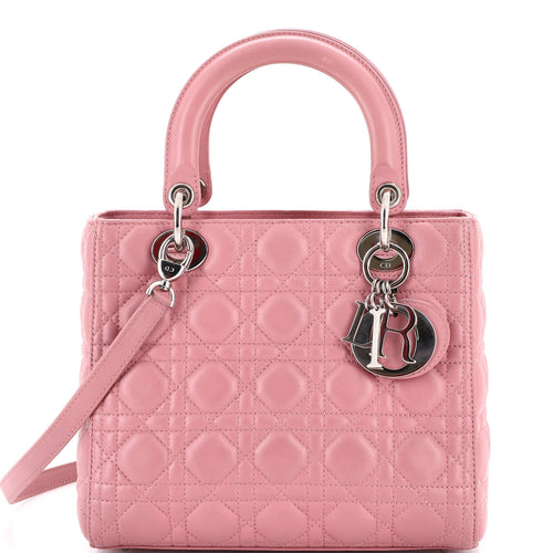 Lady Dior Bag Cannage Quilt Lambskin Medium