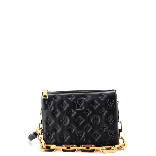 Coussin Bag Monogram Embossed Lambskin BB