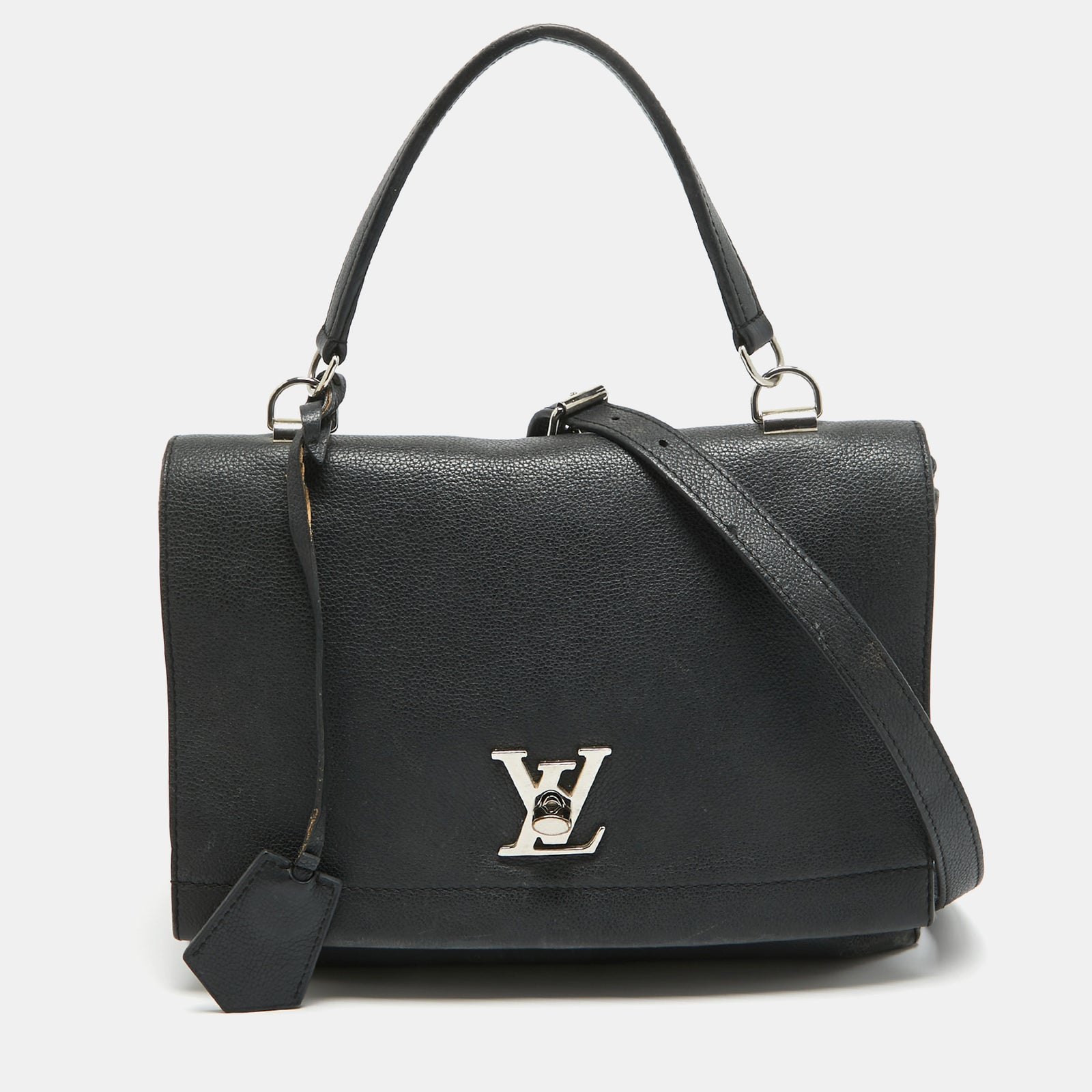 Louis Vuitton Lockme II Tasche aus schwarzem Leder