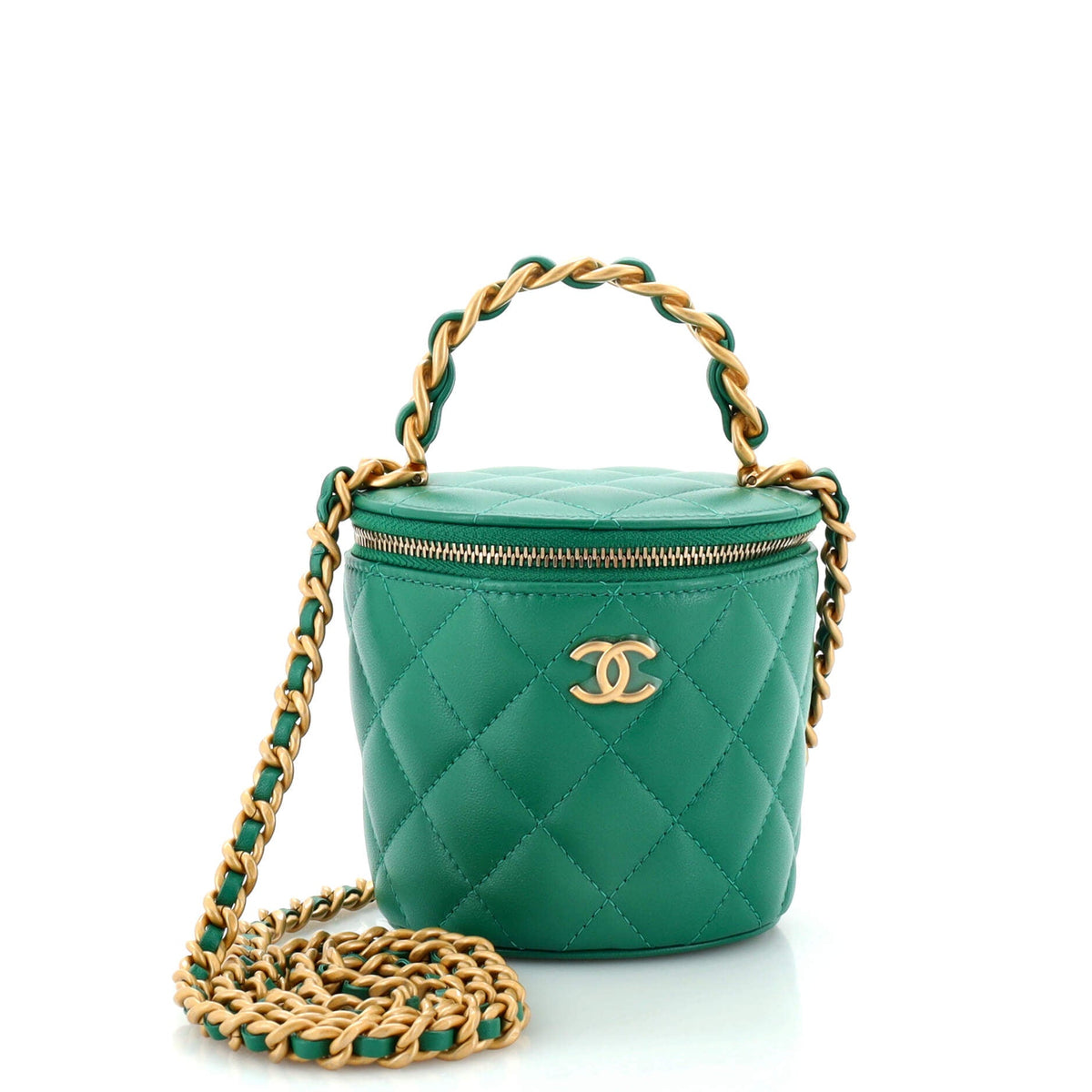 Chanel CHANEL Afternoon Tea Vanity Bucket Bag Quilted Lambskin