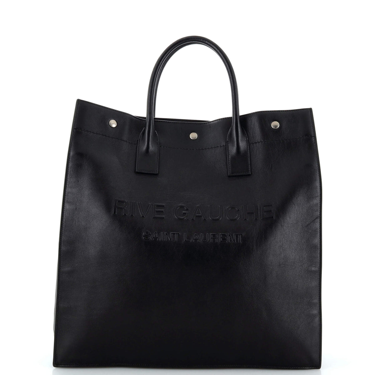 Saint Laurent Rive Gauche Shopper Tote Leather Tall