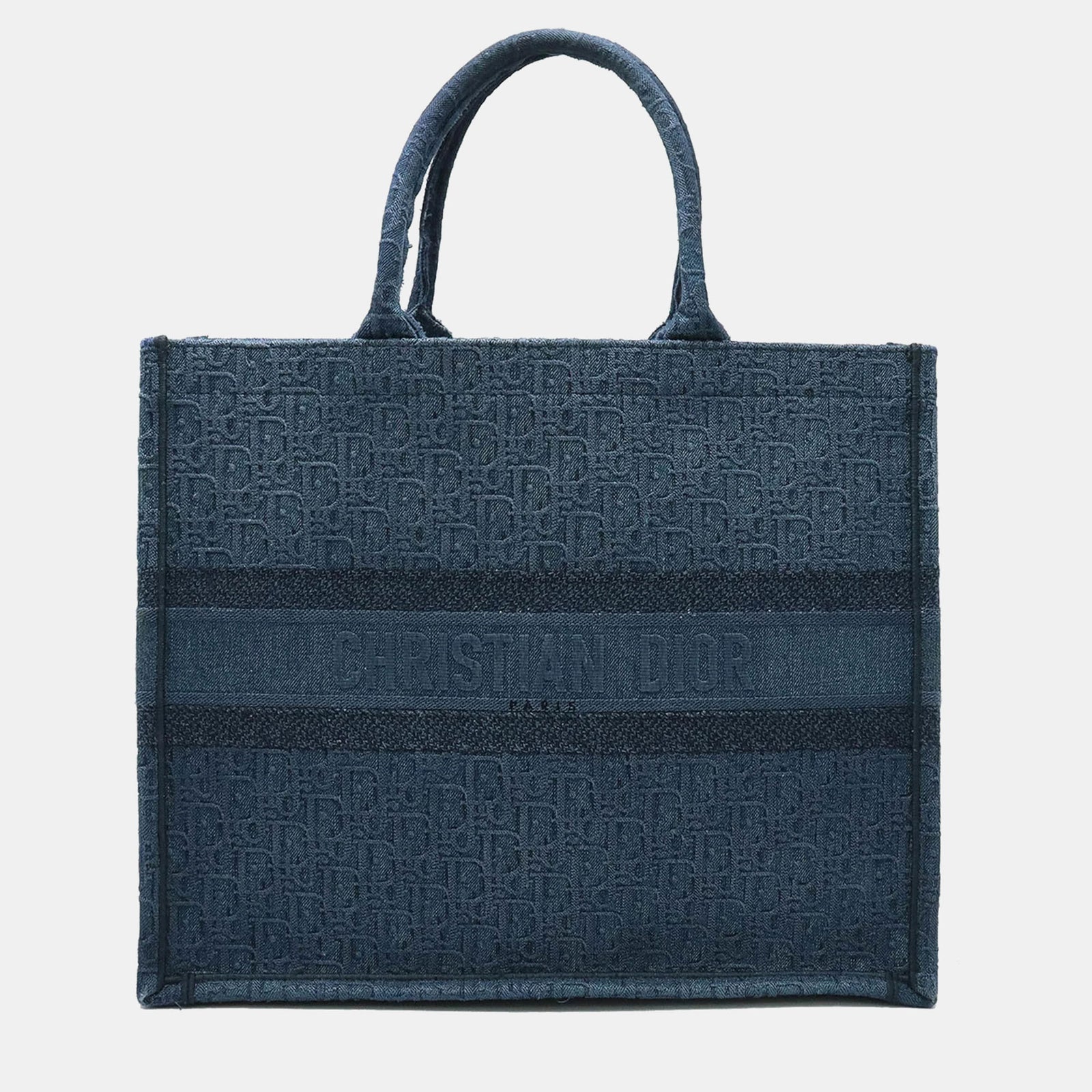 Dior Blue Canvas Large Book Tote Tote Bag