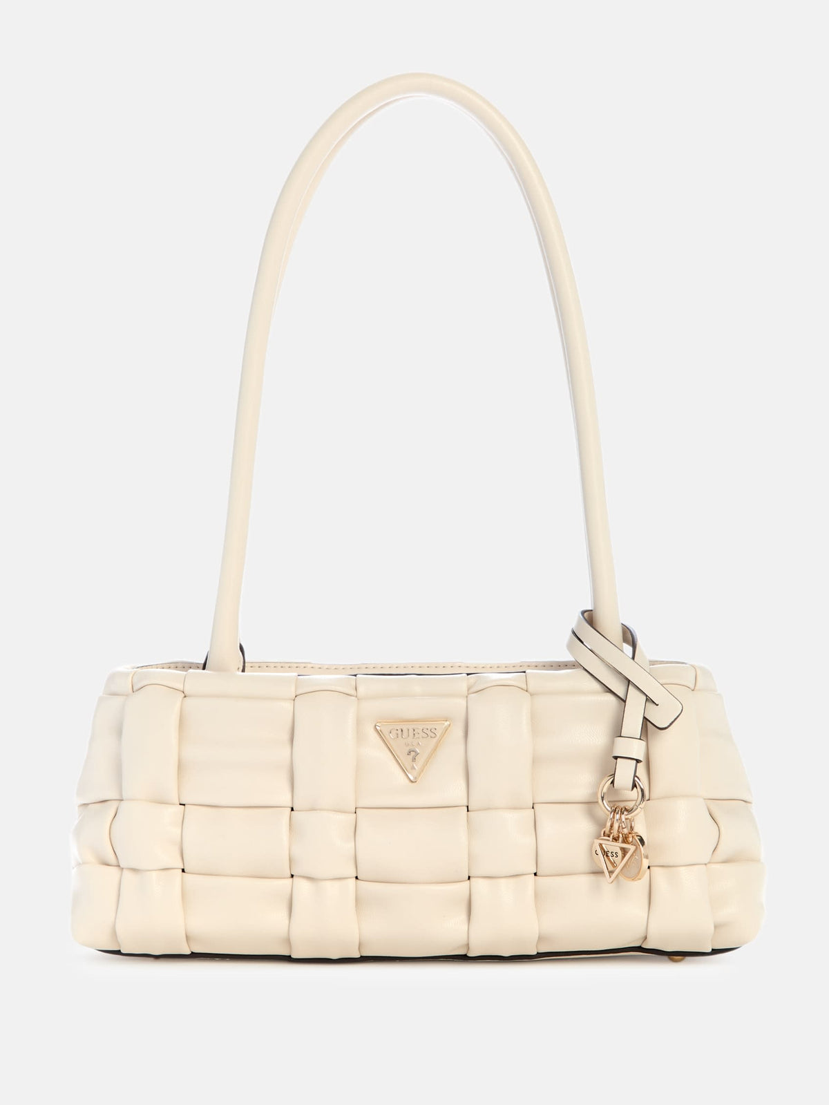 Guess Marion Woven Shoulder Satchel