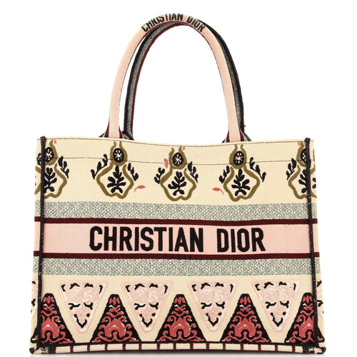 Book Tote Embroidered Canvas Medium
