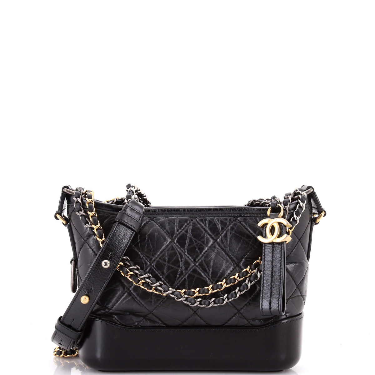 Chanel CHANEL Gabrielle Hobo Quilted Aged Calfskin Small