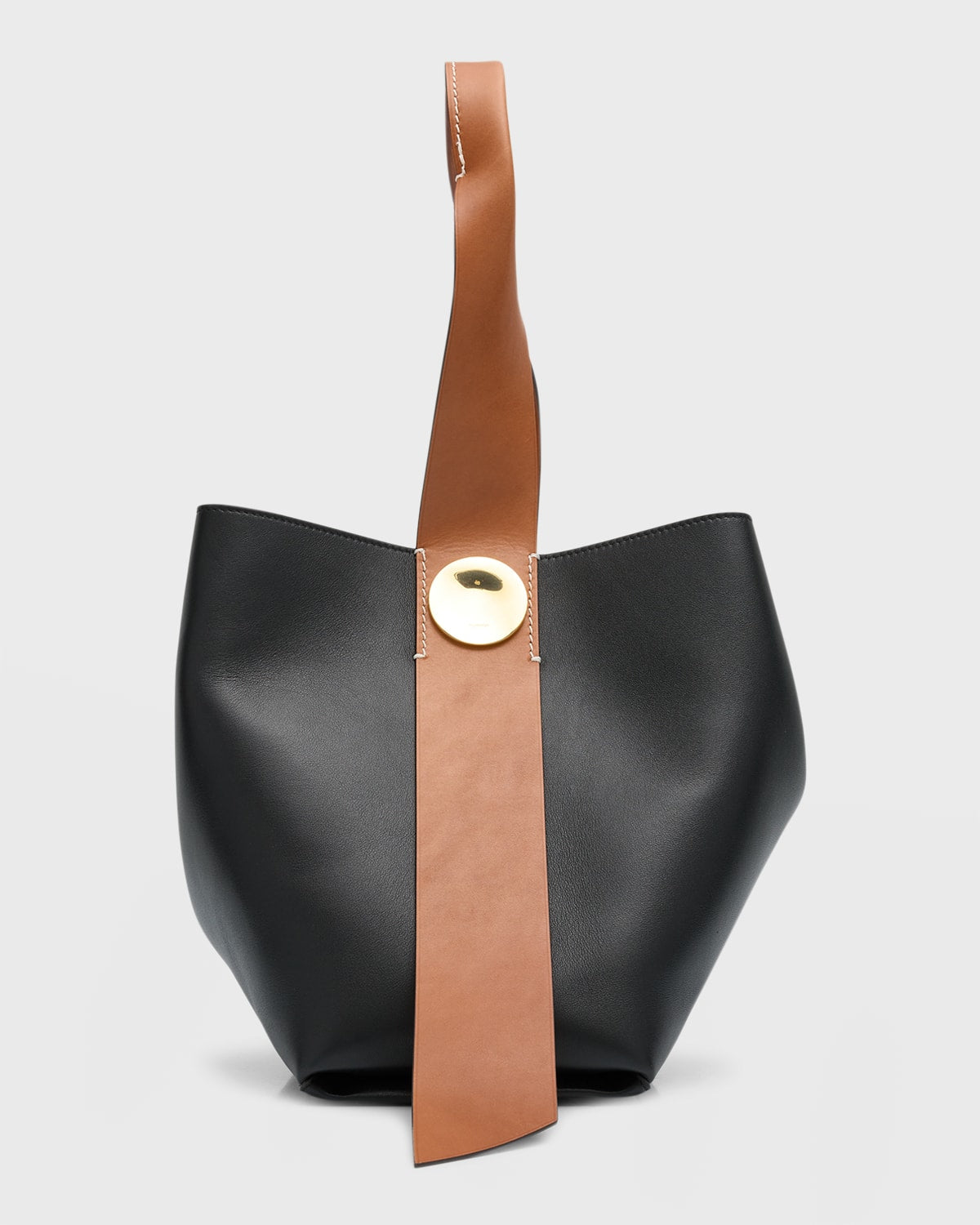 Jil Sander Petit sac à main en cuir torsadé avec poignée supérieure