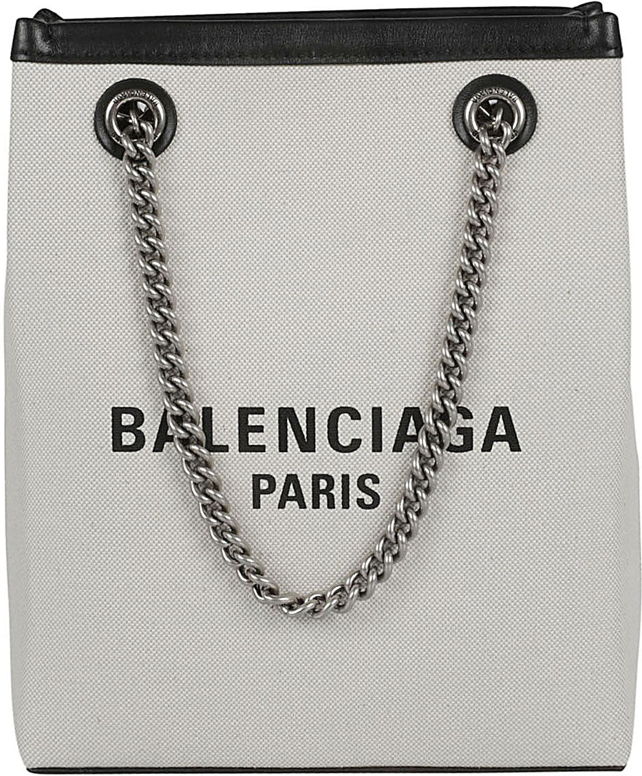 Balenciaga Women's Duty Free Phone Holder in Beige | Size UNI | 7613032AAOK9260