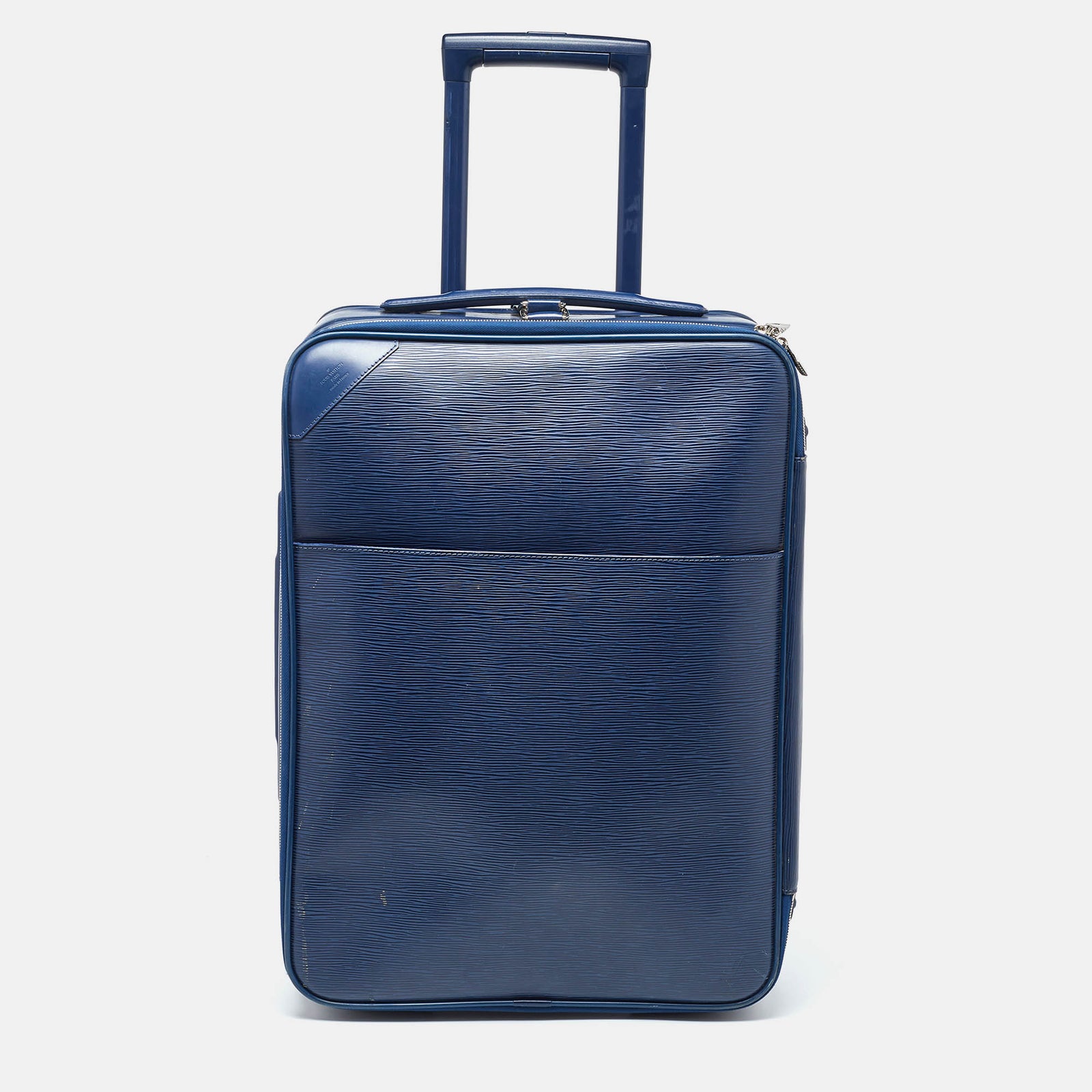 Louis Vuitton Valise Pegase 55 en cuir épi bleu marine