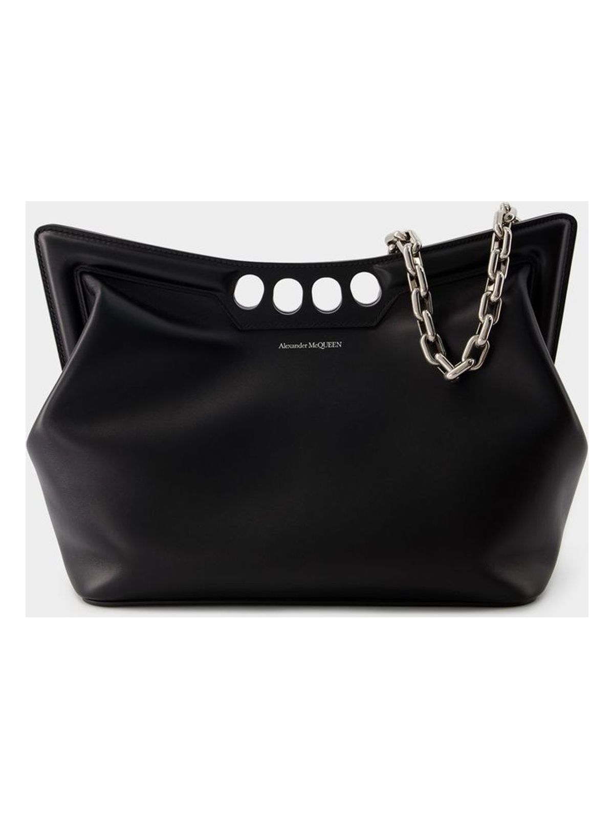 Alexander Mcqueen Women's The Peak Hobo Bag in Black | 7430891BLGG1000