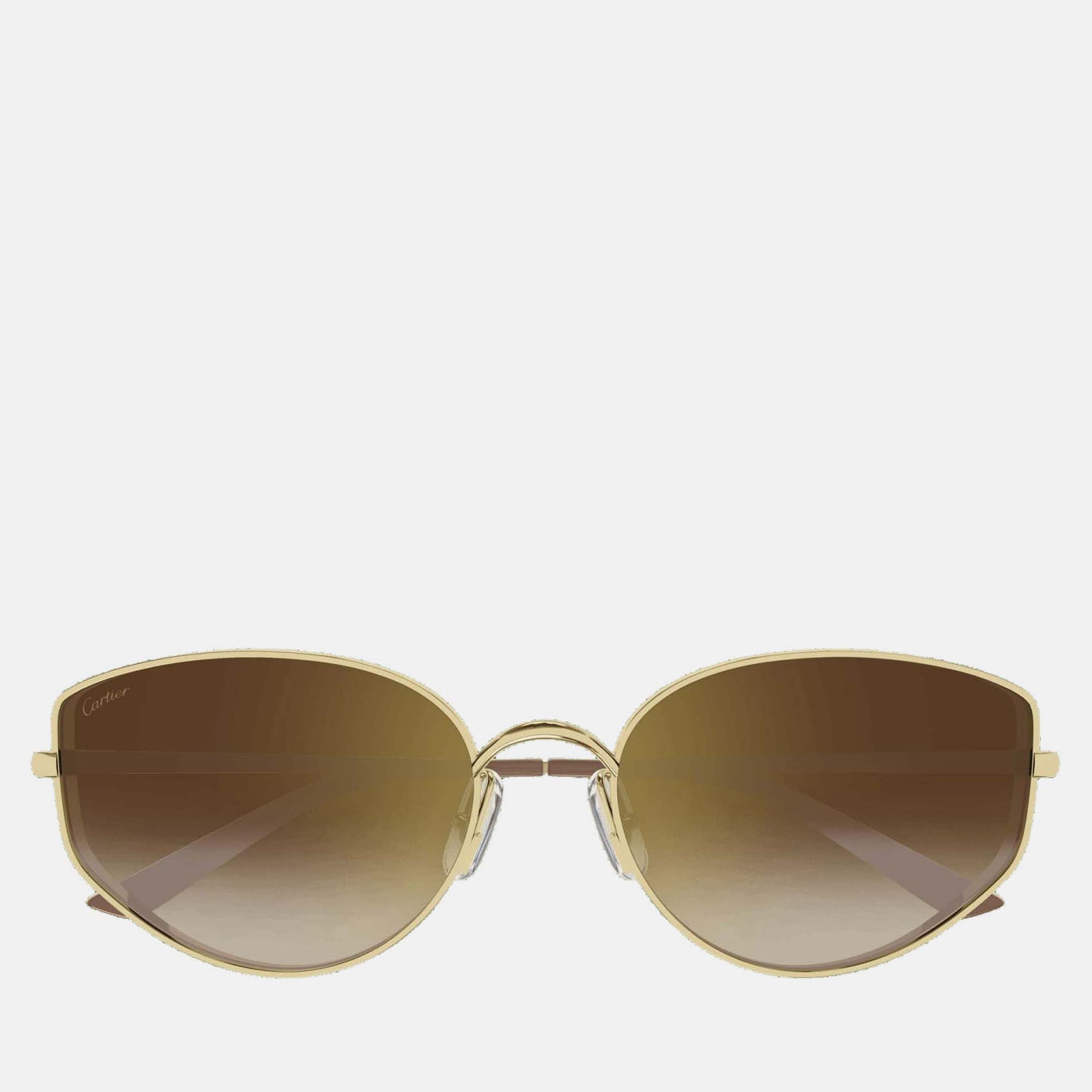 Cartier Gold CT0300S-002 Cat Eye Sunglasses