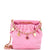 CHANEL Resin Charms Chain Bucket Bag Gestepptes Lammleder Klein