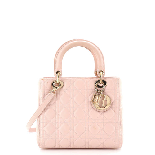 Lady Dior Bag Cannage Quilt Lambskin Medium