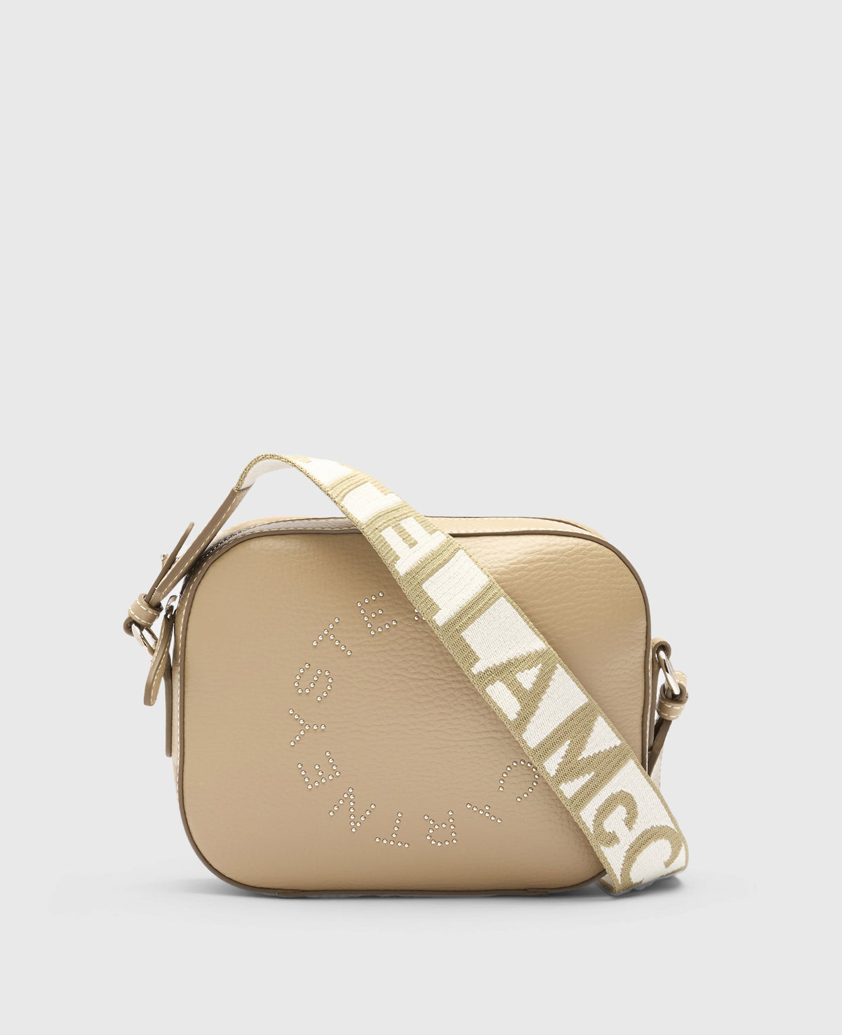Stella McCartney Logo Camera Crossbody Bag, Woman, Bamboo